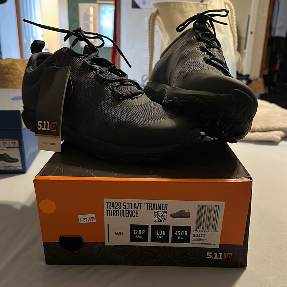 5.11 Tactical Black Athletic Shoes Rugged Design